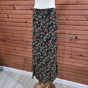 Y2K Womens Size Med Ivy Floral Fairy Maxi Skirt Whimsygoth Fairy Whimsy